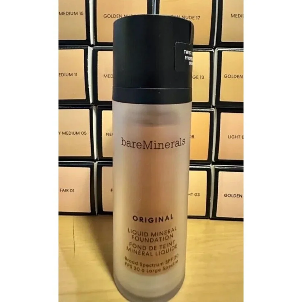 bareMinerals Original Soft Medium 11 Foundation Liquid 1oz SPF 20 Mineral Makeup